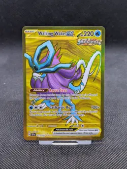 Walking Wake ex 215/162 Temporal Forces Gold Secret Rare Pokemon Card NM - Image 1