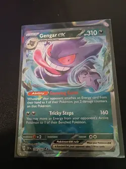 Pokemon TCG Gengar EX Temporal Forces Ultra Rare Card 104/162 Near Mint - Image 1
