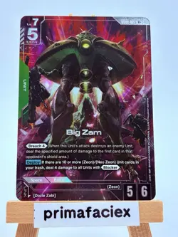 Gundam Card - Big Zam - GD01-027 R+ - Image 1