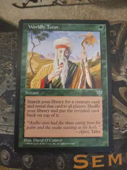 Mirage MTG 1 Worldly Tutor Magic - Image 1