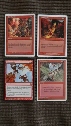 Magic: the Gathering / MtG Earthquake x4 Mixed Sets - Image 1