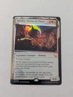 Rakdos, Patron of Chaos (Showcase) (Invisible Ink) Murders at Karlov Manor Foil - Image 1