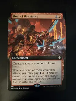 Roar of Resistance NM EXTENDED ART Commander: Phyrexia: All Will Be One MTG - Image 1