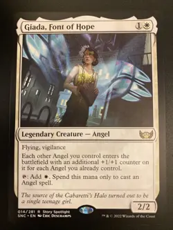 Giada, Font Of Hope MTG Streets Of New Capenna Angel Rare #014 NM English - Image 1