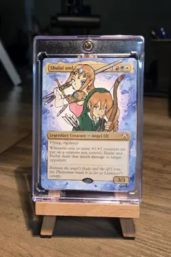 MTG Hand Painted Alter: Link And Zelda as Shalai And Hallar - Image 3