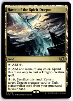 Haven of the Spirit Dragon NM TDC Commander: Tarkir: Dragonstorm MTG - Image 1