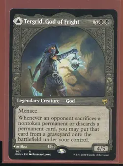 Tergrid, God of Fright Lantern Showcase Rare Ex Kaldheim Magic the Gathering - Image 1