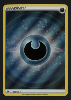 Darkness Energy (Texture Full Art) 158/159 Crown Zenith Ultra Rare Pokemon TCG - Image 1