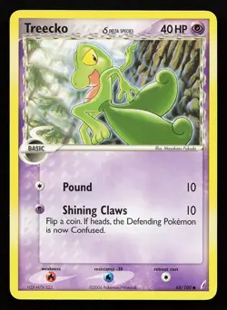 Treecko 68/100 Common EX Crystal Guardians Pokemon Card - Image 1
