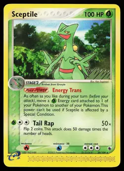Sceptile 20/109 Rare Ruby and Sapphire Pokemon Card - Image 1