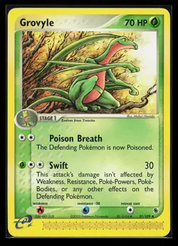 Grovyle 31/109 Uncommon EX Ruby & Sapphire Pokemon Card - Image 1