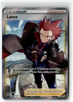 Lance ⭐ 192/195 Holo Rare Ultra Silver Tempest 2022 Pokemon NM - Image 1