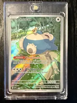 Snorlax 051 Pokemon Scarlet & Violet Black Star Promo Holo Illustration Rare NM - Image 1