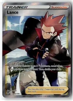 Lance ⭐ 192/195 Holo Rare Ultra Silver Tempest 2022 Pokemon NM - Image 1