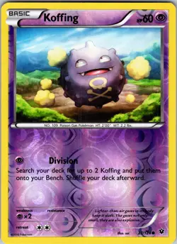Koffing 27/124 XY - Fates Collide Pokemon TCG LP - Image 1