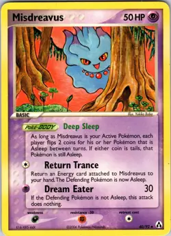 Misdreavus 40/92 Legend Maker Pokemon TCG LP Normal - Image 1