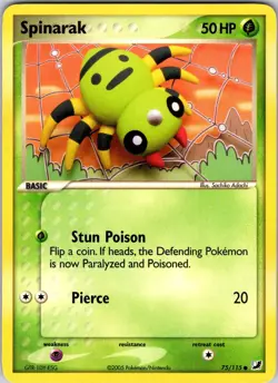 Spinarak 75/115 Unseen Forces Pokemon TCG LP Normal - Image 1