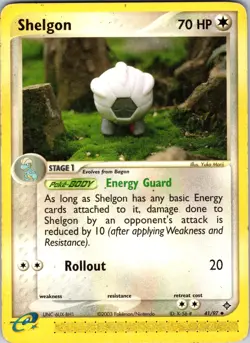 Shelgon - 41/97 Dragon Pokemon MP Normal - Image 1
