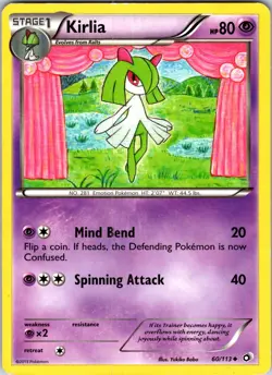 Kirlia 60/113 Legendary Treasures Pokemon TCG LP Normal - Image 1