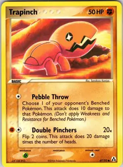 Trapinch 67/92 Legend Maker Pokemon TCG LP Normal - Image 1