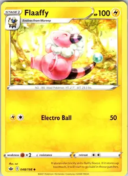 Flaaffy 048/198 SWSH06: Chilling Reign Pokemon NM Normal - Image 1