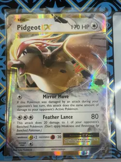 Pokemon TCG Pidgeot-EX Evolutions 64/108 Holo Holo Rare ex - Image 1