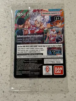 One Piece Monkey D. Luffy College Basketball US Voyage Promo Card Sealed Houston - Image 2