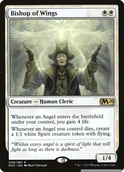 TCG MTG Bishop of Wings [M20 - 8] - NM [Normal] - Image 1