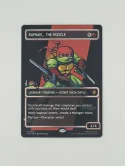 Magic The Gathering MTG - TMNT - 2026 Raphael, The Muscle Pixel Surge Foil M0091 - Image 1