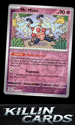 Reverse Holofoil Mr. Mime - 122/165 122/165 Pokemon Rare SV: Scarlet & Violet 15 - Image 1