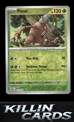 Reverse Holofoil Pinsir 127/165 Pokemon Uncommon SV: Scarlet & Violet 151 Card N - Image 1