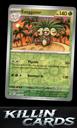 Reverse Holofoil Exeggutor 103/165 Pokemon Uncommon SV: Scarlet & Violet 151 Car - Image 1