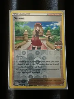 Serena (164/195) STAFF - Silver Tempest - Pokemon TCG Regional Promo NM - Image 1