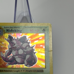 Nidoking 11/102 Shadowless Holo 1st Edition Base Set Pokemon Card 1999 MP - Image 5