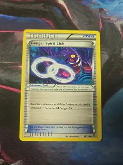 POKEMON GENGAR SPIRIT LINK 95/119 TRAINER XY PHANTOM FORCES MP - Image 1