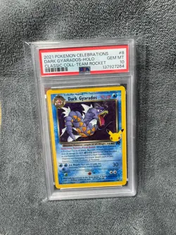 2021 Pokemon Dark Gyarados Celebrations Classic Collection 8 PSA 10 GEM MINT - Image 1