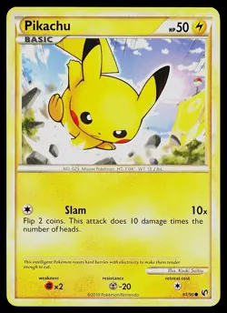 Pokemon Card - Pikachu Undaunted 61/90 Common - Image 1