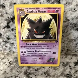 Pokemon Sabrina's Gengar Gym Challenge 29/132 Rare 90 HP Stage 2 Unlimited Card - Image 1