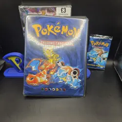 Pokemon Original Trading Card Album Folder 1999 WOTC Charizard Pikachu blastoise - Image 4