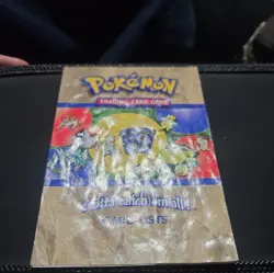 Pokemon Card Lists Booklet For TCG Wizards WoTC Vintage Base Set/Jungle/Fossil - Image 2