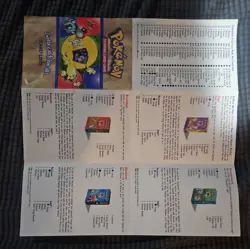 Pokemon Card Lists Booklet For TCG Wizards WoTC Vintage Base Set/Jungle/Fossil - Image 3