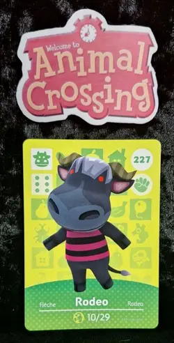 Animal Crossing Nintendo Amiibo Card Rodeo #227 Regular Card Authentic - Image 1
