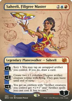 [MTG] Saheeli, Filigree Master (Borderless) (294) (BRO) NM - Image 1