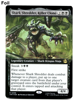 Shark Shredder, Killer Clone (Ext. Art) (FOIL) MTG Teenage Mutant Ninja Turtles - Image 1