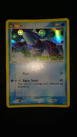 POKEMON KYOGRE STAMPED EX EMERALD 6/106 ENG GOOD NO SHINING CRYSTAL CHARIZARD - Image 1