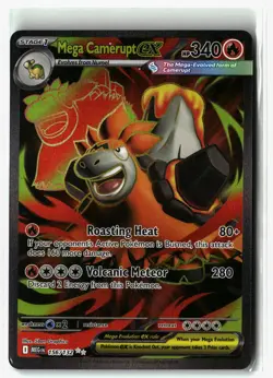 Mega Camerupt ex ⭐ 156/132 Holo Ultra Rare Mega Evolution 2025 Pokemon NM - Image 1