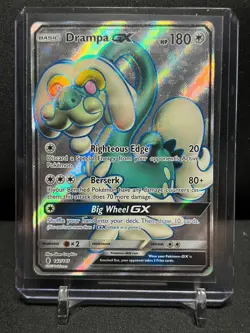 Drampa GX 142/145 Full Art Holo Rare Pokemon 2017 SM Guardians Rising - NM - Image 1