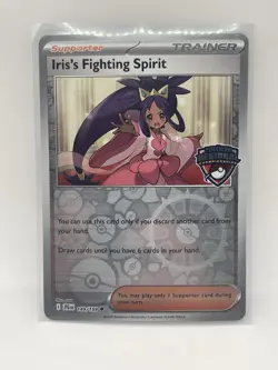 Pokemon TCG Iris’s Fighting Spirit Regional Stamped Promo 149/159 JTG Holo - Image 1