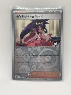 Pokemon TCG Iris’s Fighting Spirit Regional Stamped Promo 149/159 JTG Holo - Image 2