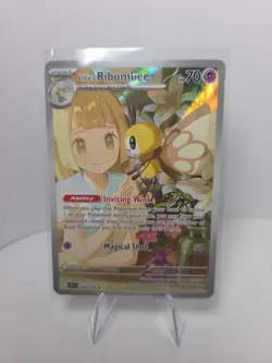 Pokemon TCG Lillie's Ribombee 164/159 Illustration Rare Journey Together - Image 1